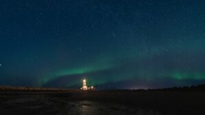[042] Aurora boreal en el faro de Grótta Alicia Clerencia Adanero